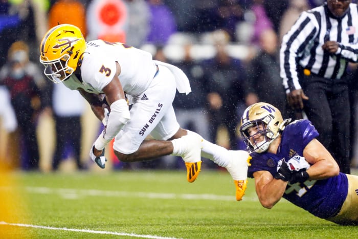 Arizona State running back Rachaad White has been flying under the radar. Can he be a fixture in the NFL and your fantasy football teams? Click here to read more.